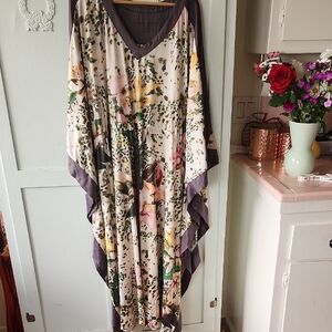 Midnight by Carole Hochman Lavender Floral Nightgown